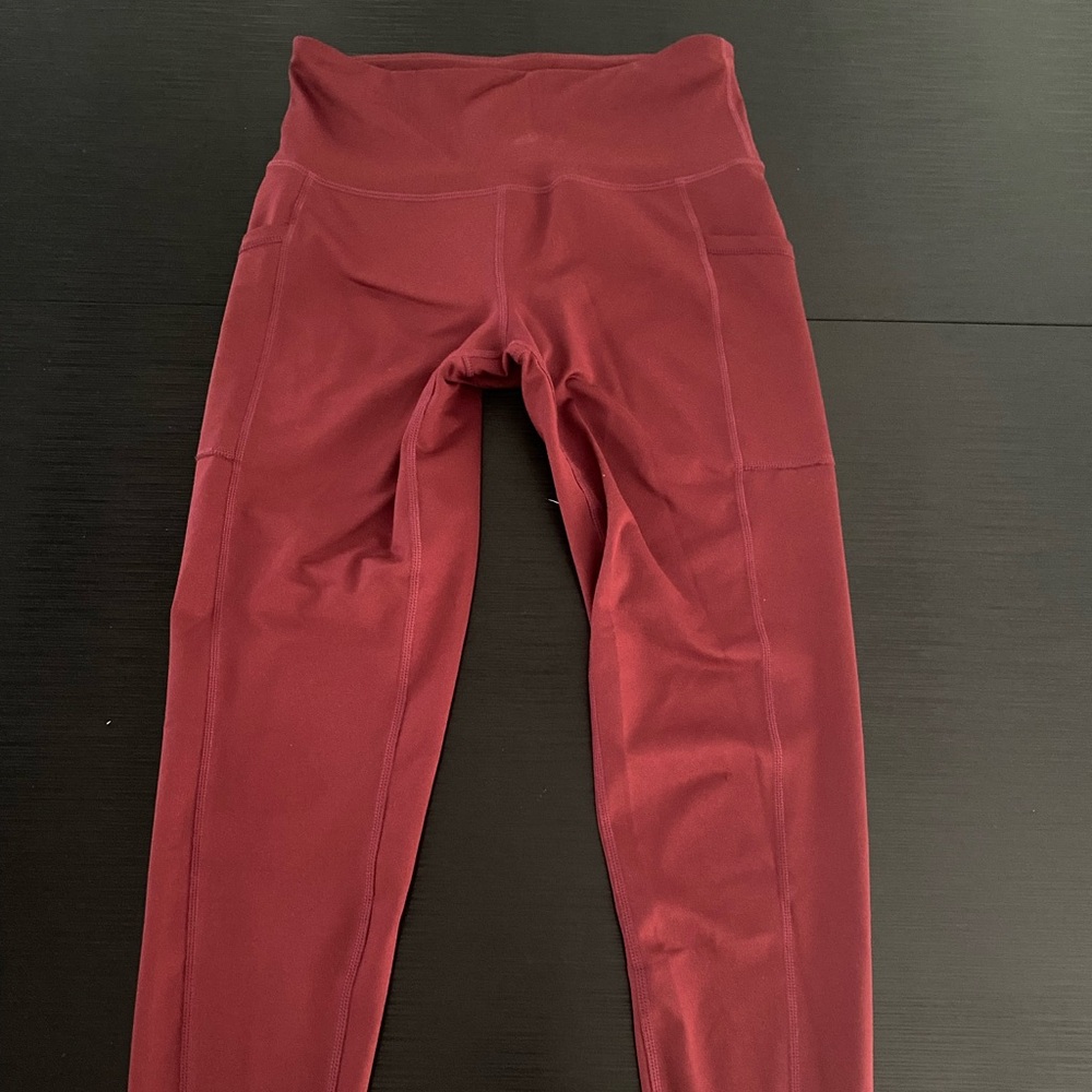 Maroon/Burgundy Ideology Leggings